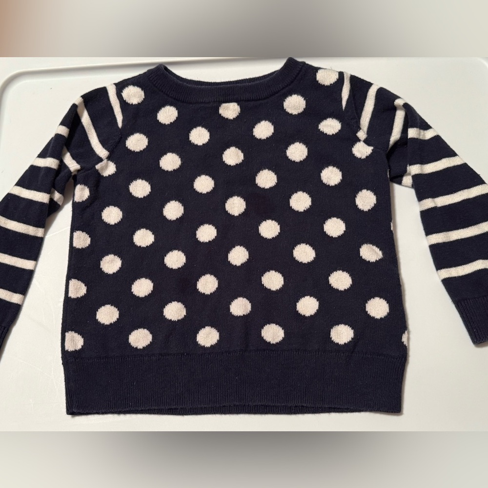 GAP Toddler Sweater with Navy Accents EUC